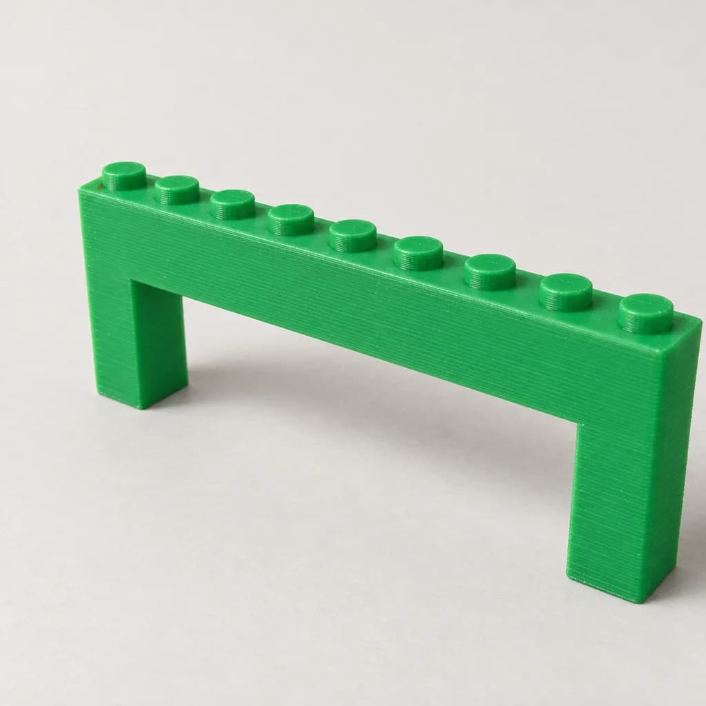 Möbelgriff Baustein 1×9 (96 mm) — Zieleń Bambu