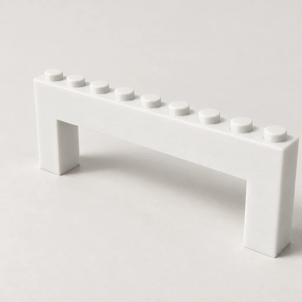 Möbelgriff Baustein 1×9 (96 mm) — Biały