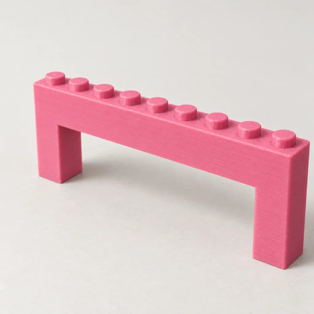 Möbelgriff Baustein 1×9 (96 mm) — Różowy