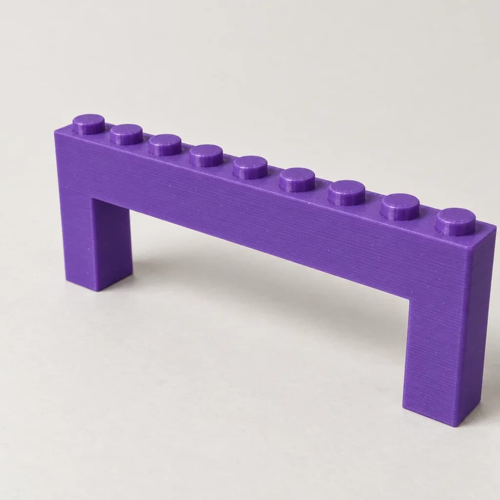 Möbelgriff Baustein 1×9 (96 mm) — Fioletowy