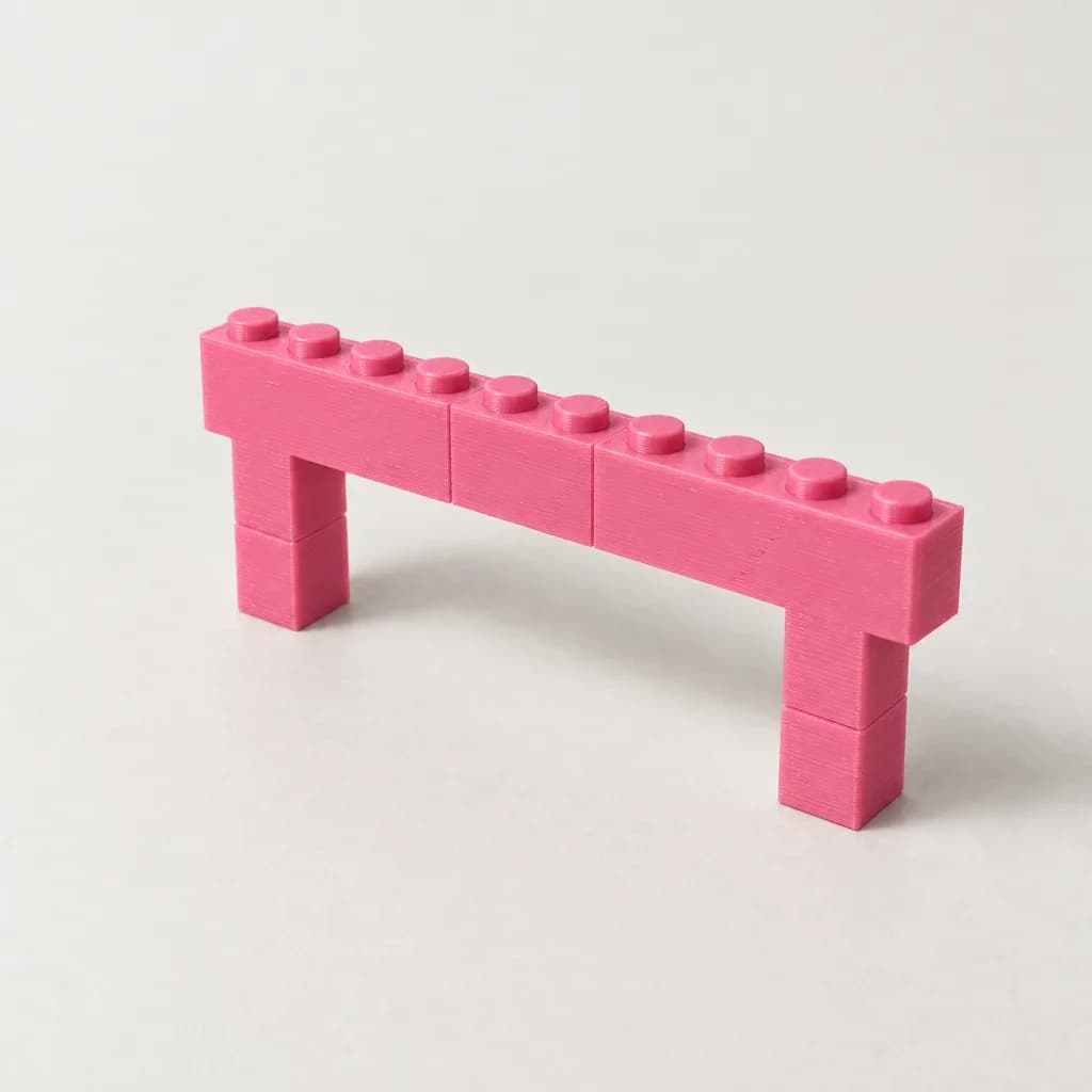 Möbelgriff Baustein Brücke 1×10 (96 mm)