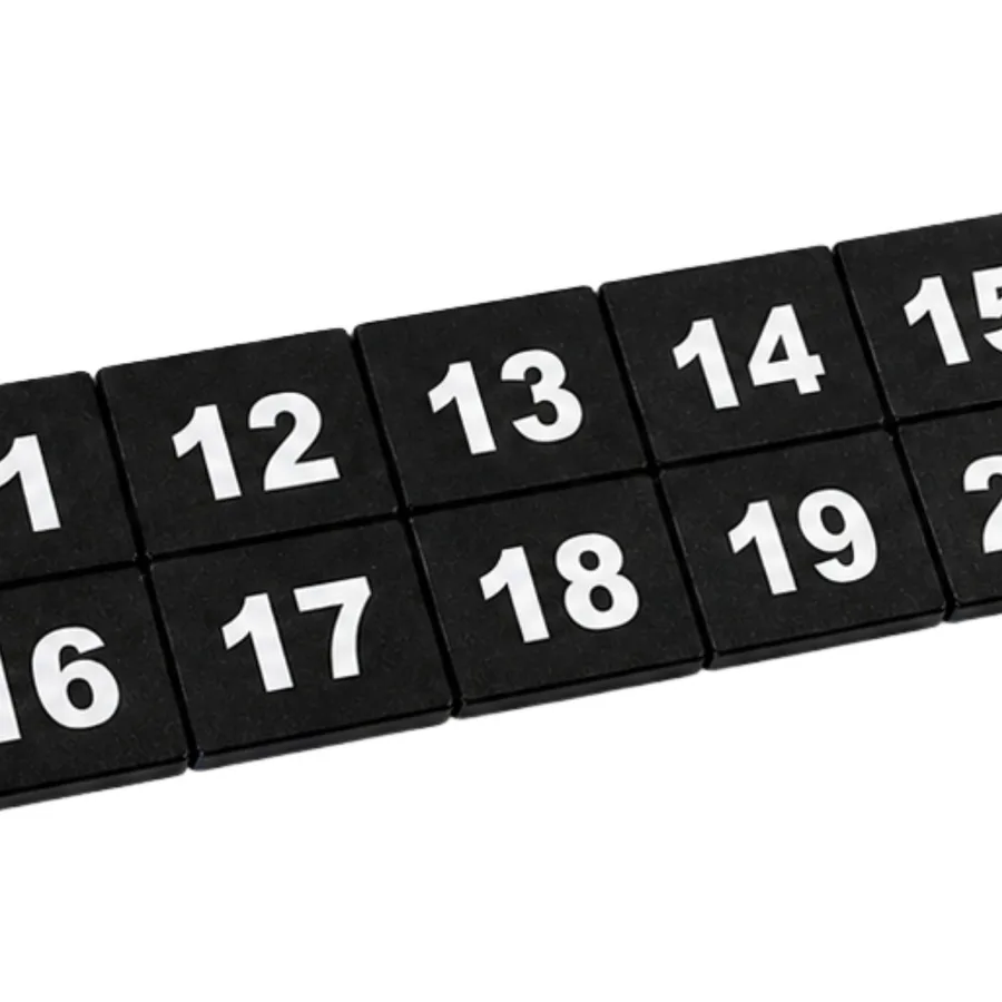 Set of number tags 11-20